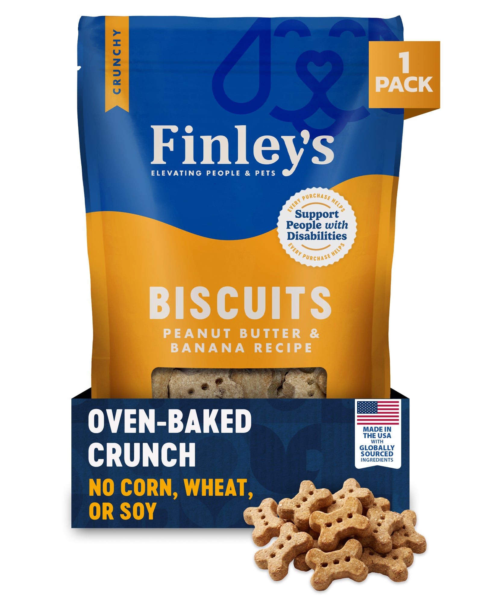 Finley's Peanut Butter & Banana Crunchy Biscuits