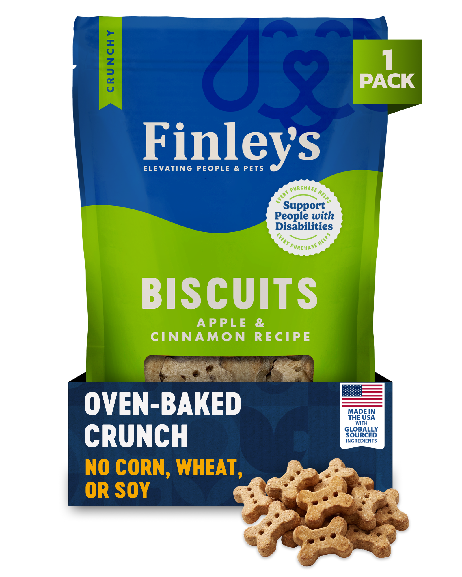 Finley's Apple & Cinnamon Crunchy Biscuits