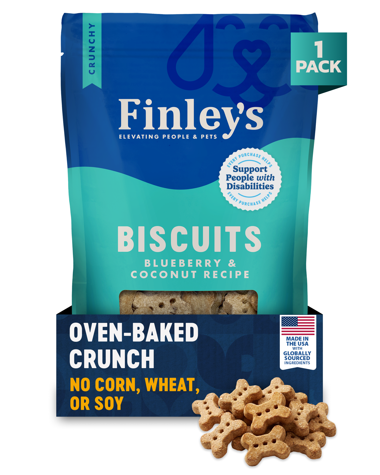 Finley's Blueberry & Coconut Crunchy Biscuits