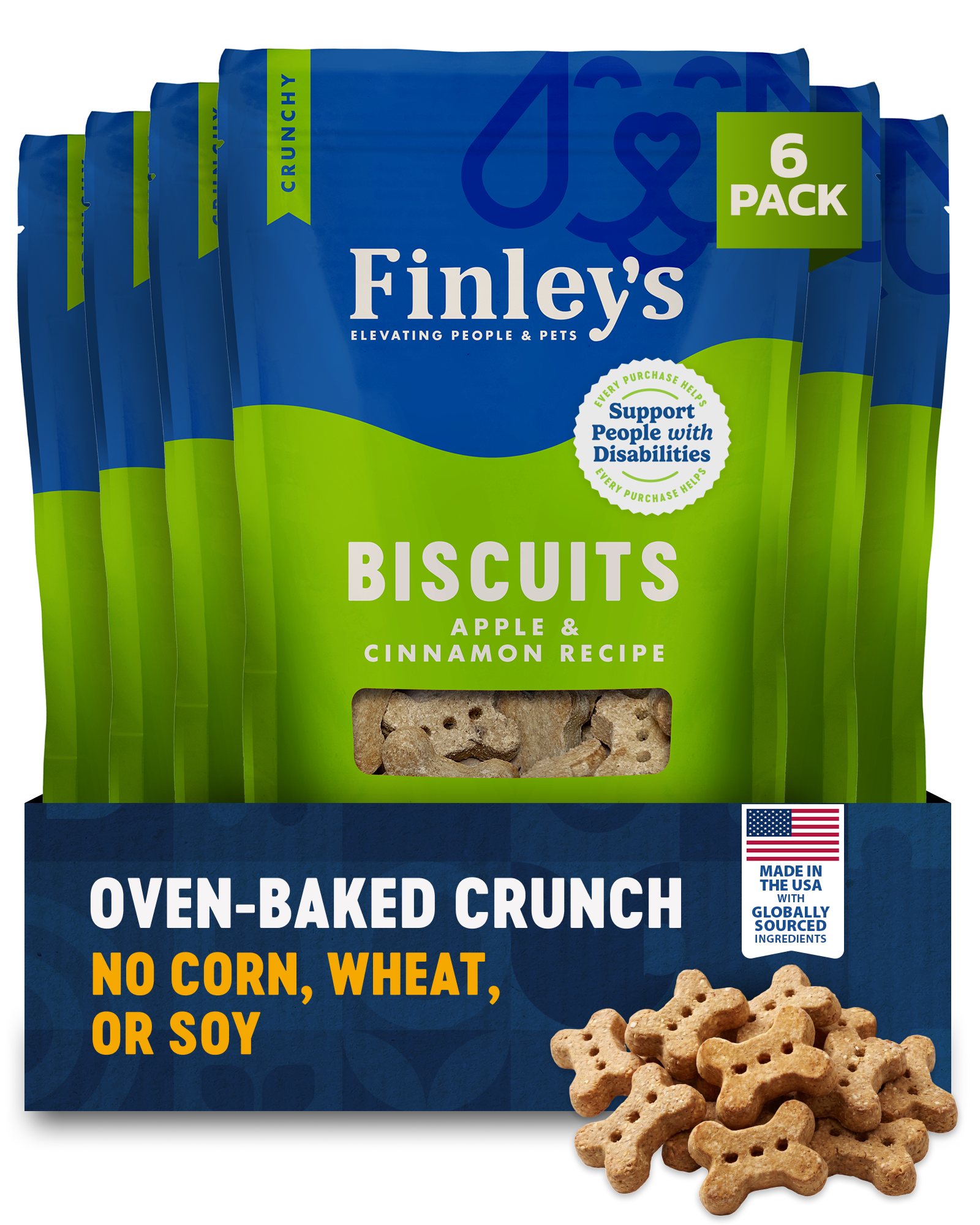 Finley's Apple & Cinnamon Crunchy Biscuits