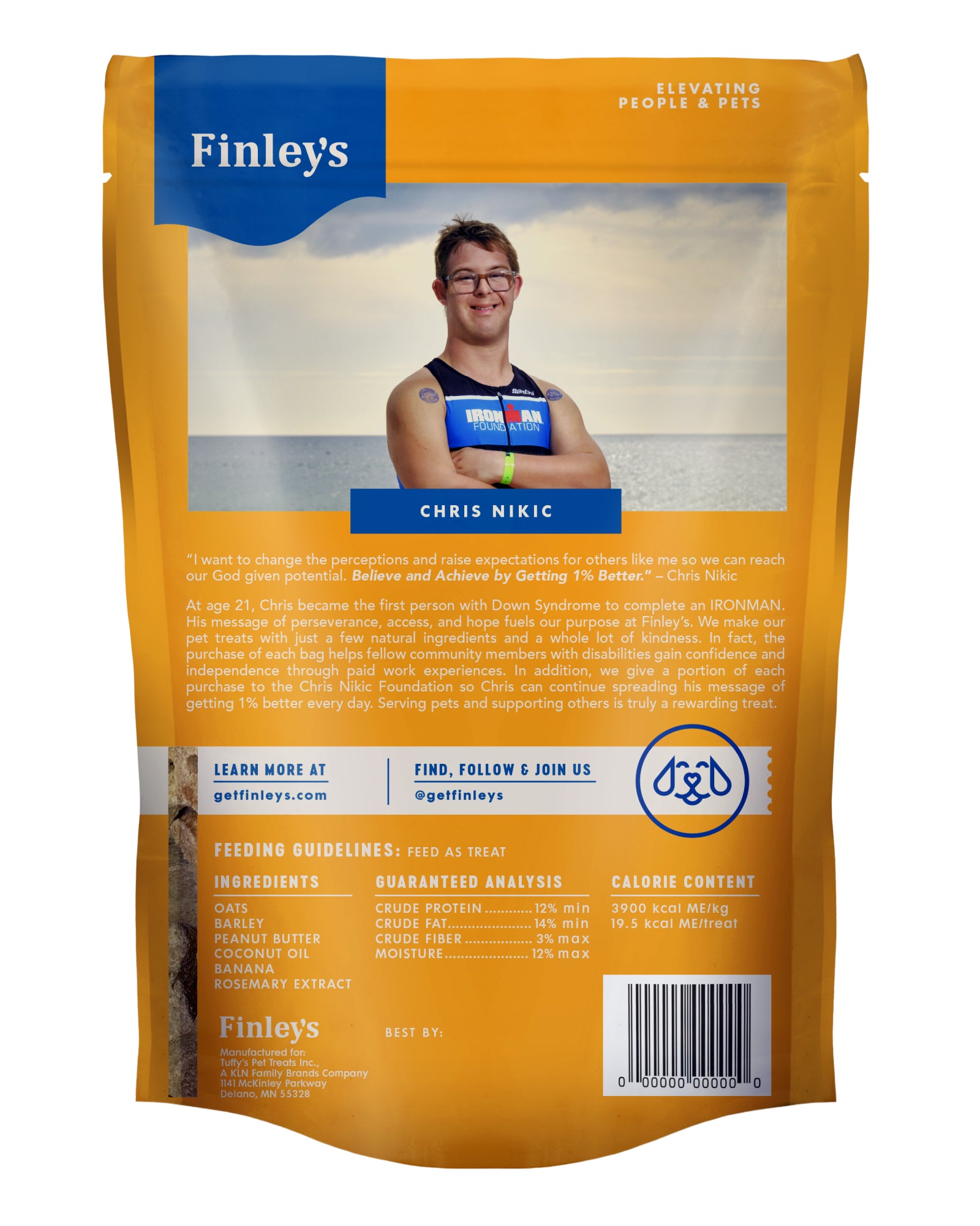 Finley's Peanut Butter & Banana Crunchy Biscuits