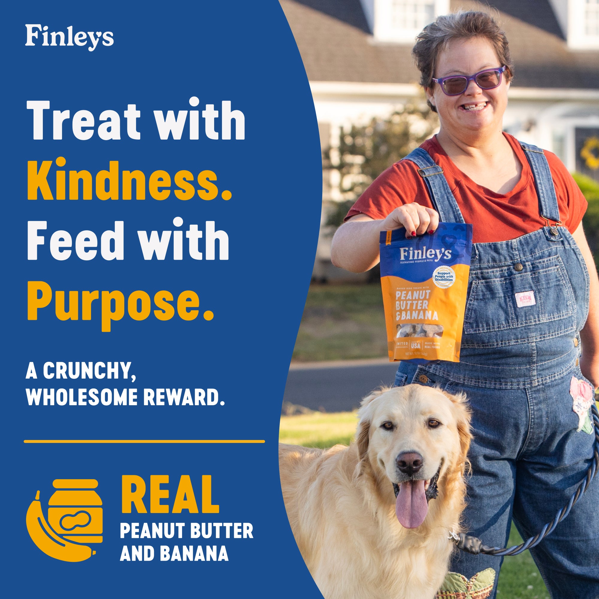 Finley's Peanut Butter & Banana Crunchy Biscuits