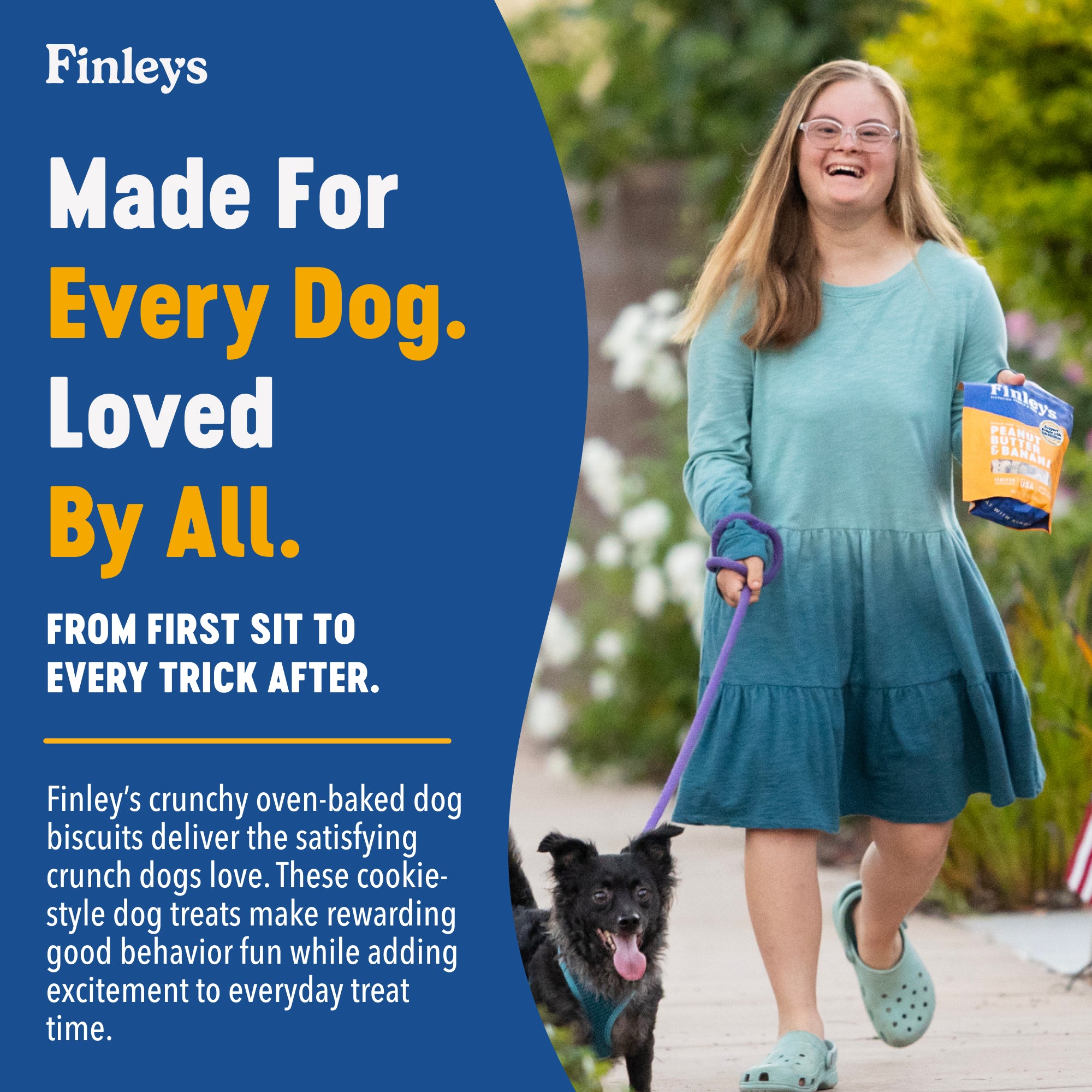 Finley's Peanut Butter & Banana Crunchy Biscuits
