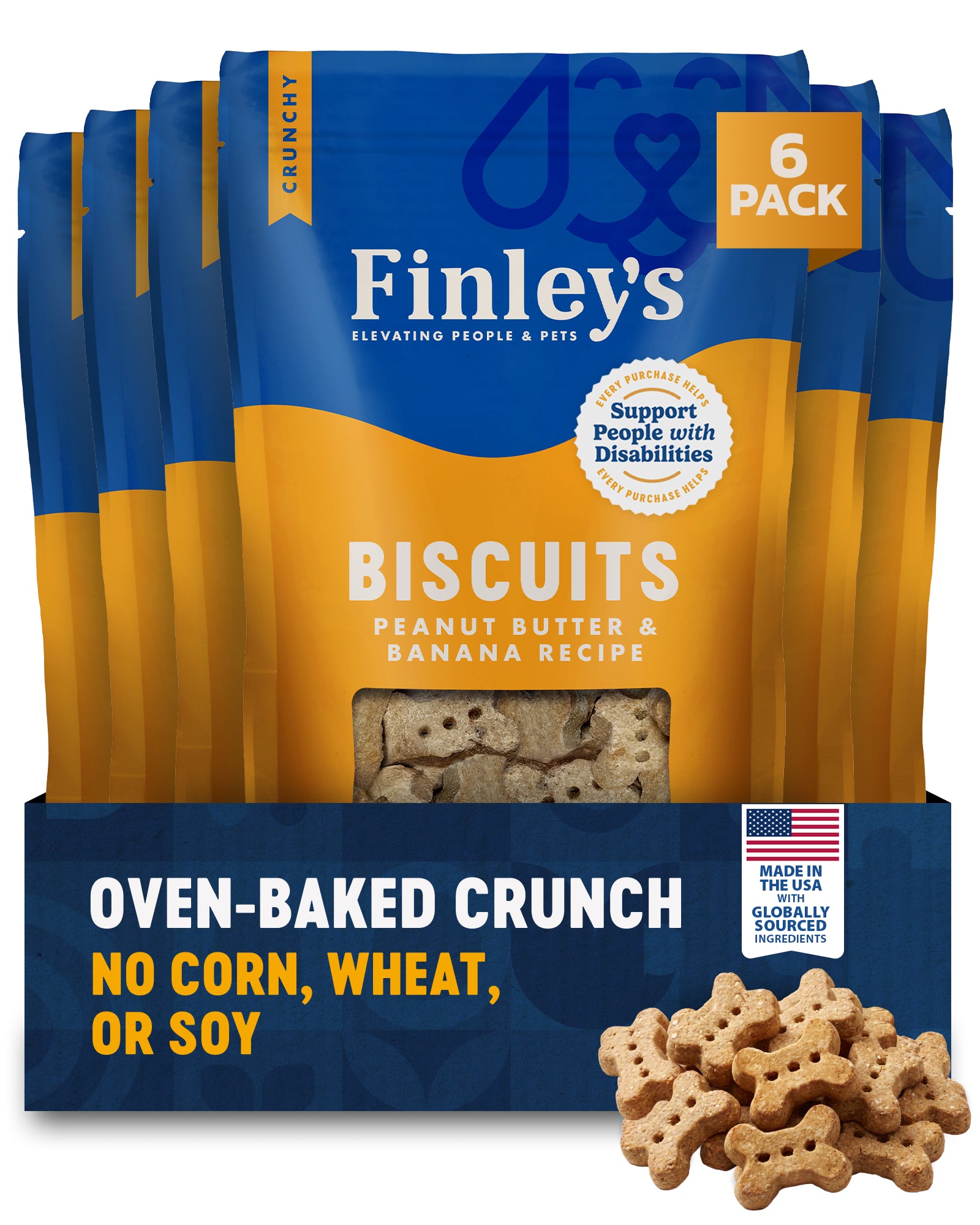 Finley's Peanut Butter & Banana Crunchy Biscuits