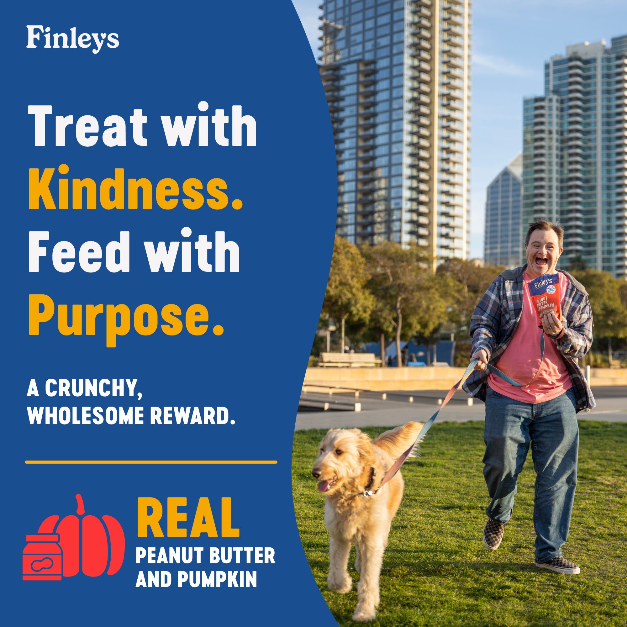Finley's Peanut Butter & Pumpkin Crunchy Biscuits