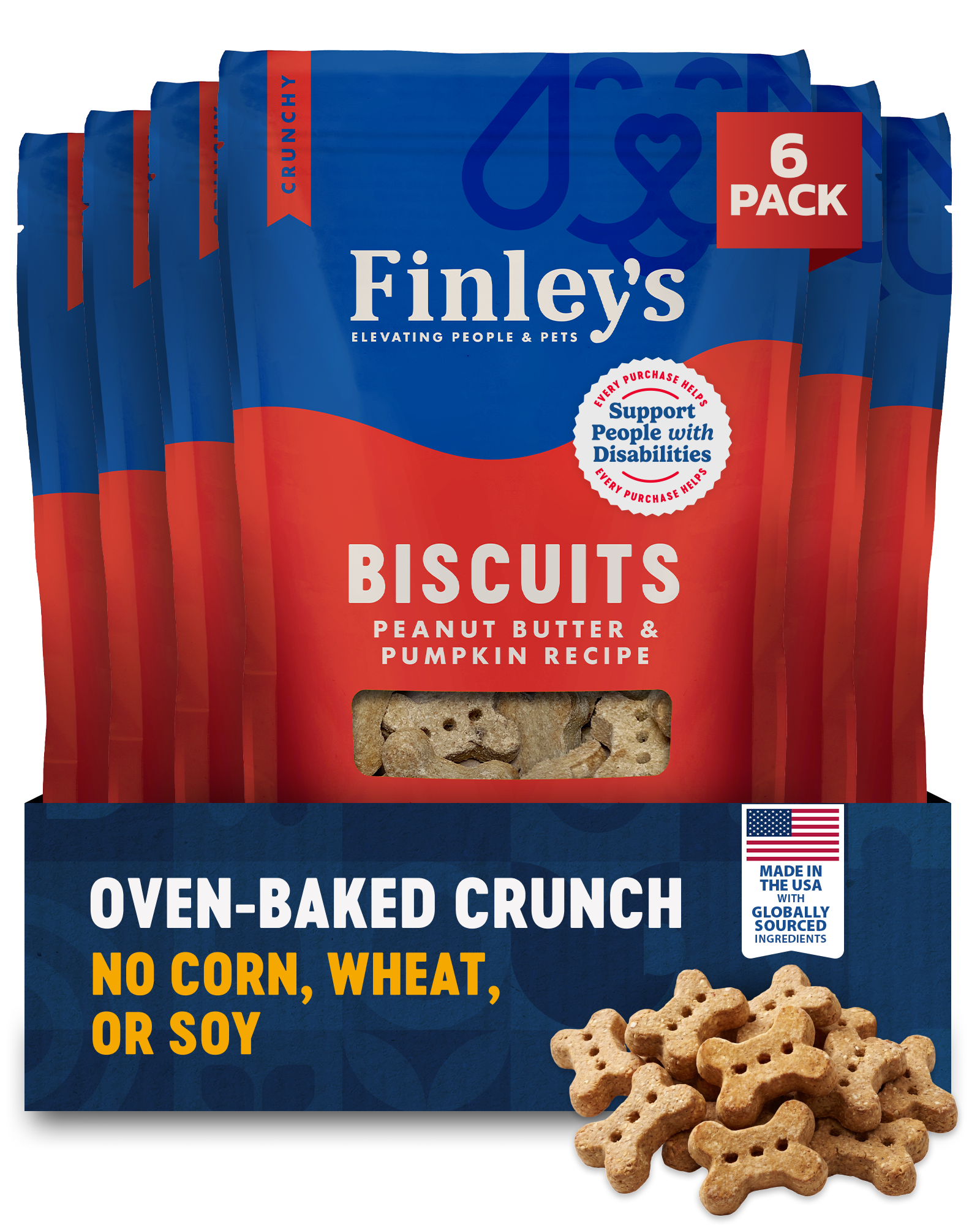 Finley's Peanut Butter & Pumpkin Crunchy Biscuits