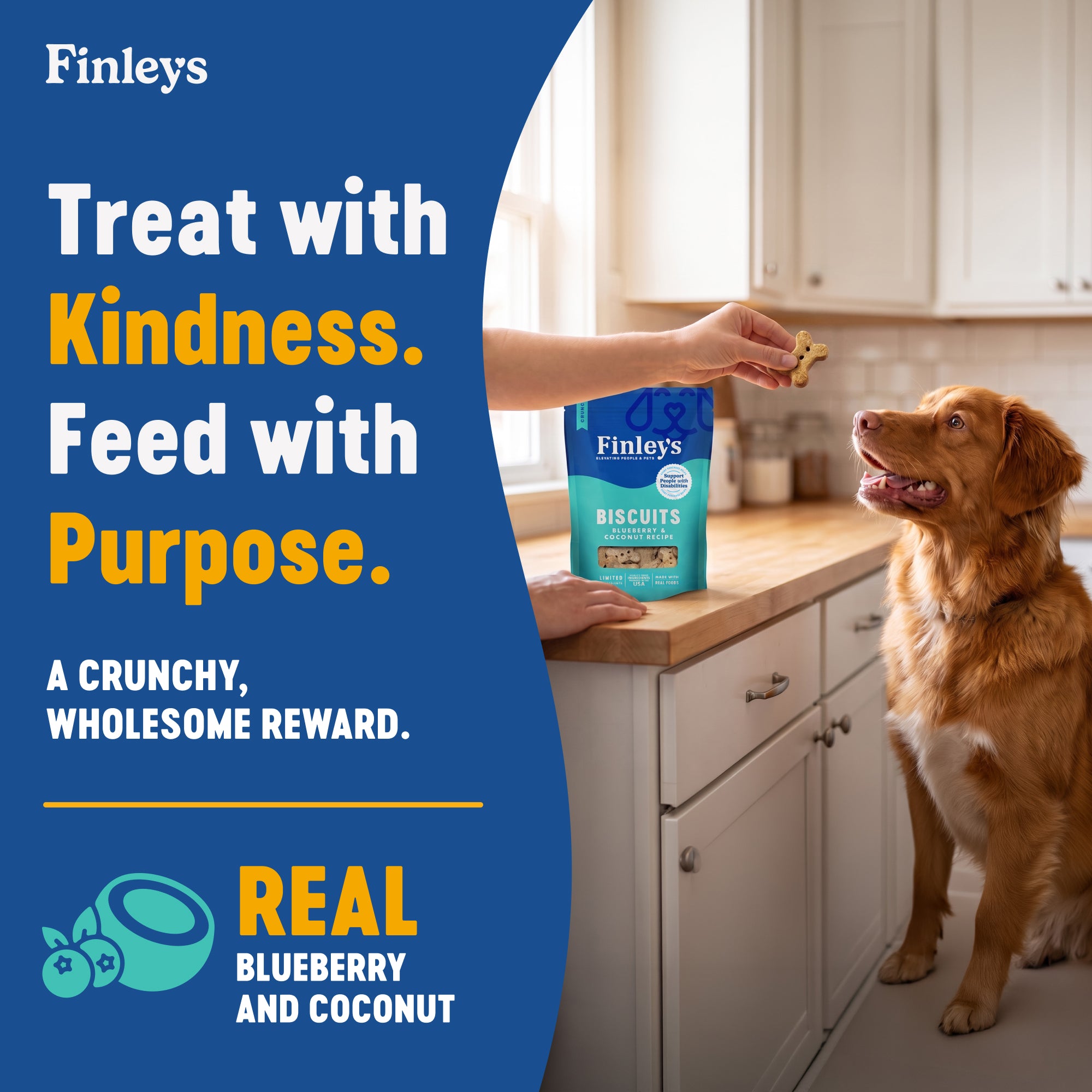 Finley's Blueberry & Coconut Crunchy Biscuits