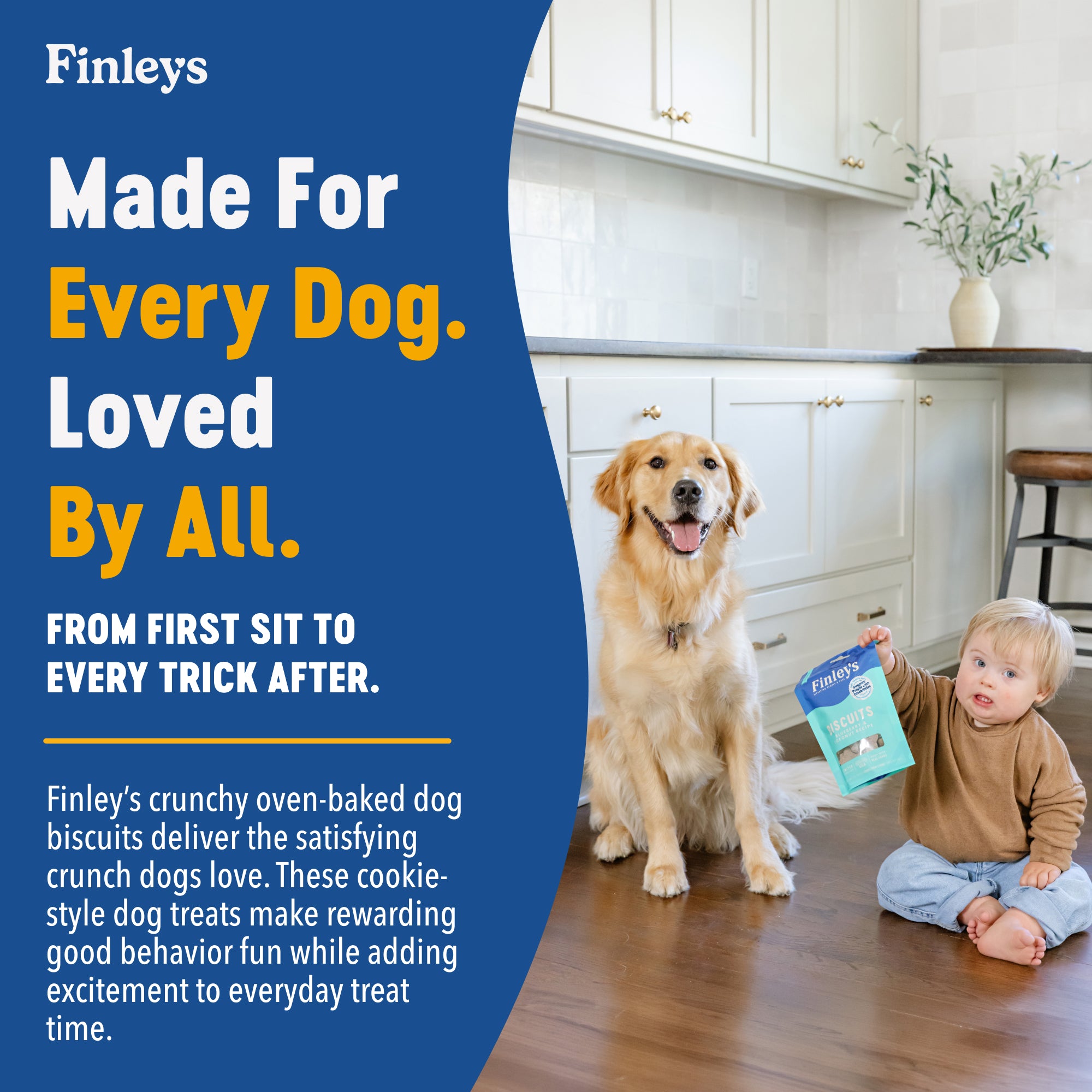 Finley's Blueberry & Coconut Crunchy Biscuits