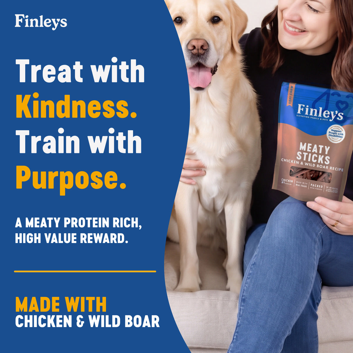 Finley's Chicken & Wild Boar Recipe Meaty Sticks