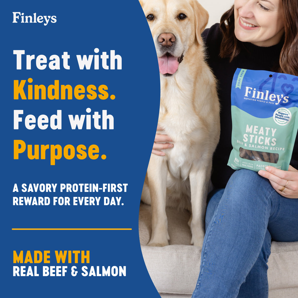 Finley's Beef & Salmon Recipe Meaty Sticks