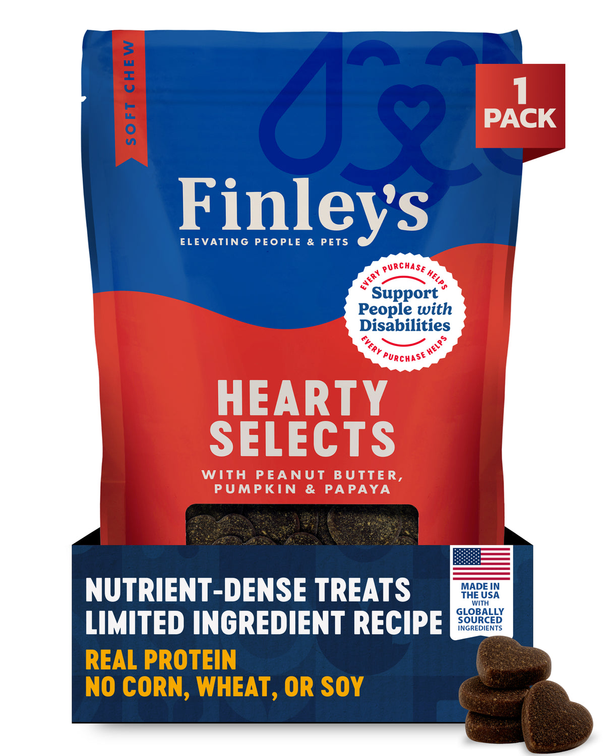 Finley's Peanut Butter, Pumpkin & Papaya Hearty Selects