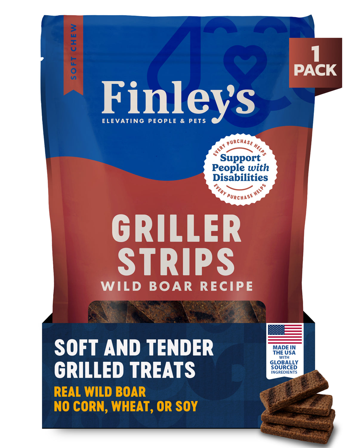 Finley's Wild Boar Recipe Griller Strips