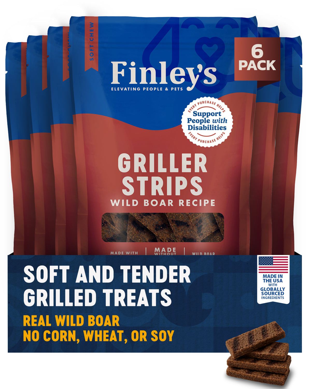 Finley's Wild Boar Recipe Griller Strips