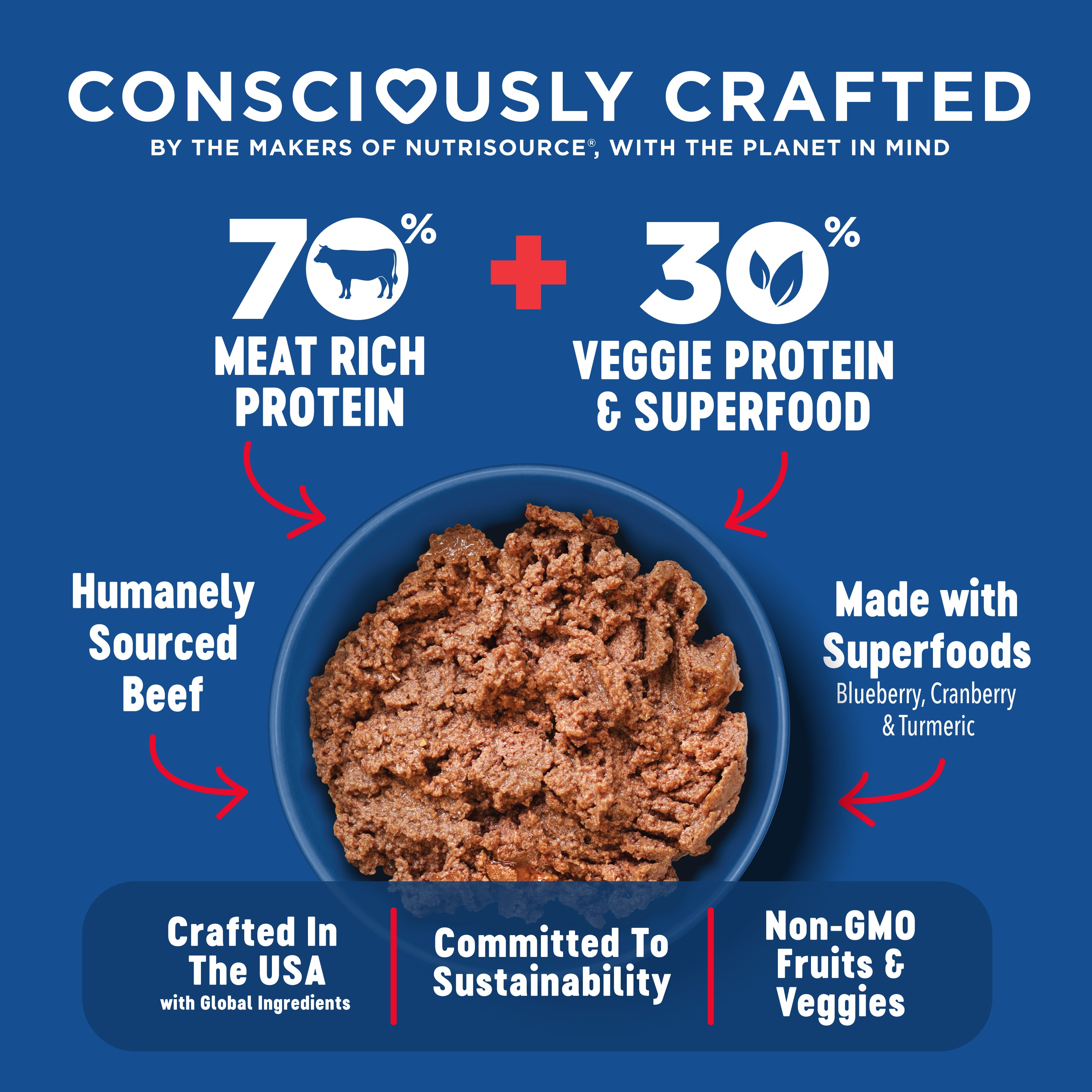 Beef, Brown Rice & Vegetable Wet Dog Food