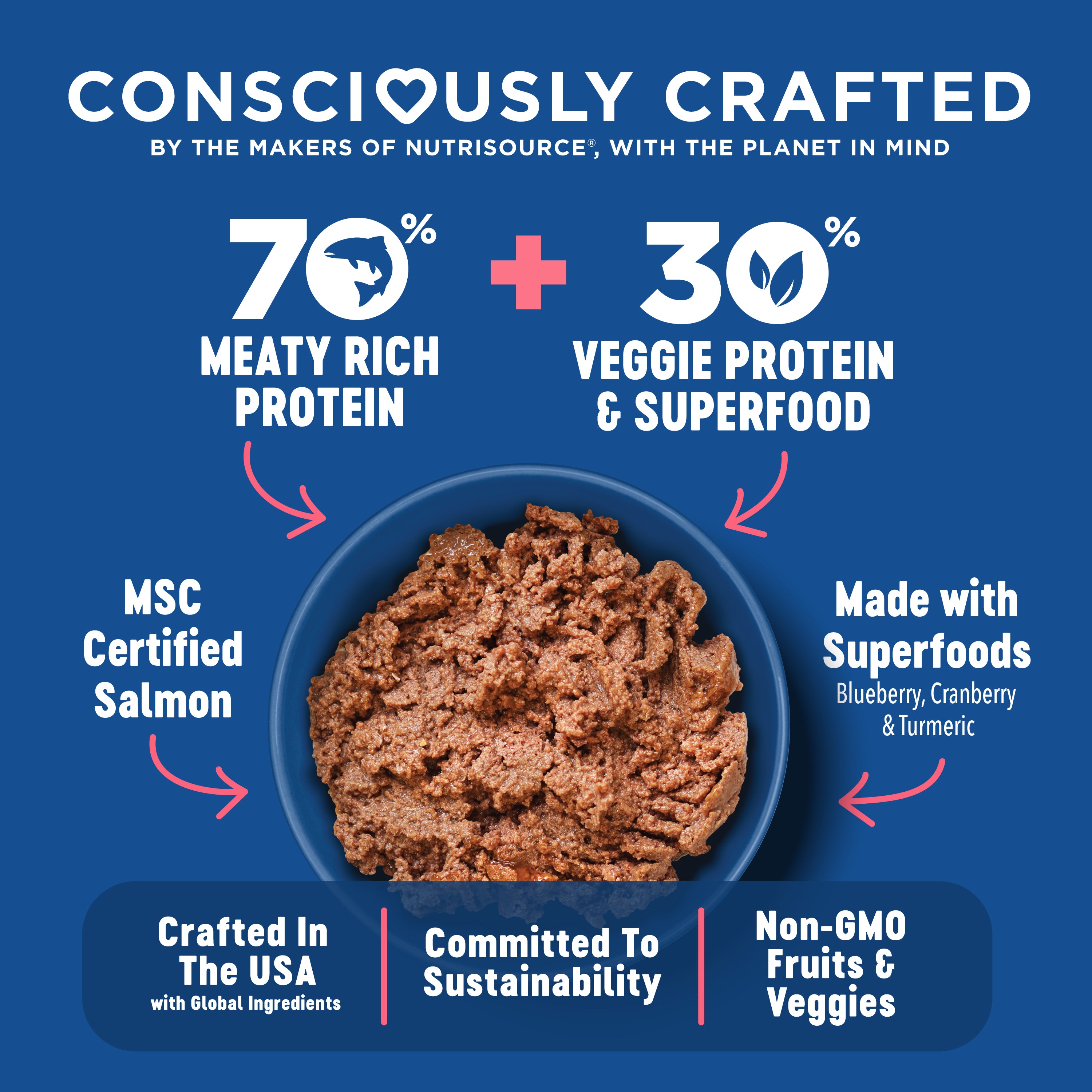 Salmon, Brown Rice & Vegetable Wet Dog Food