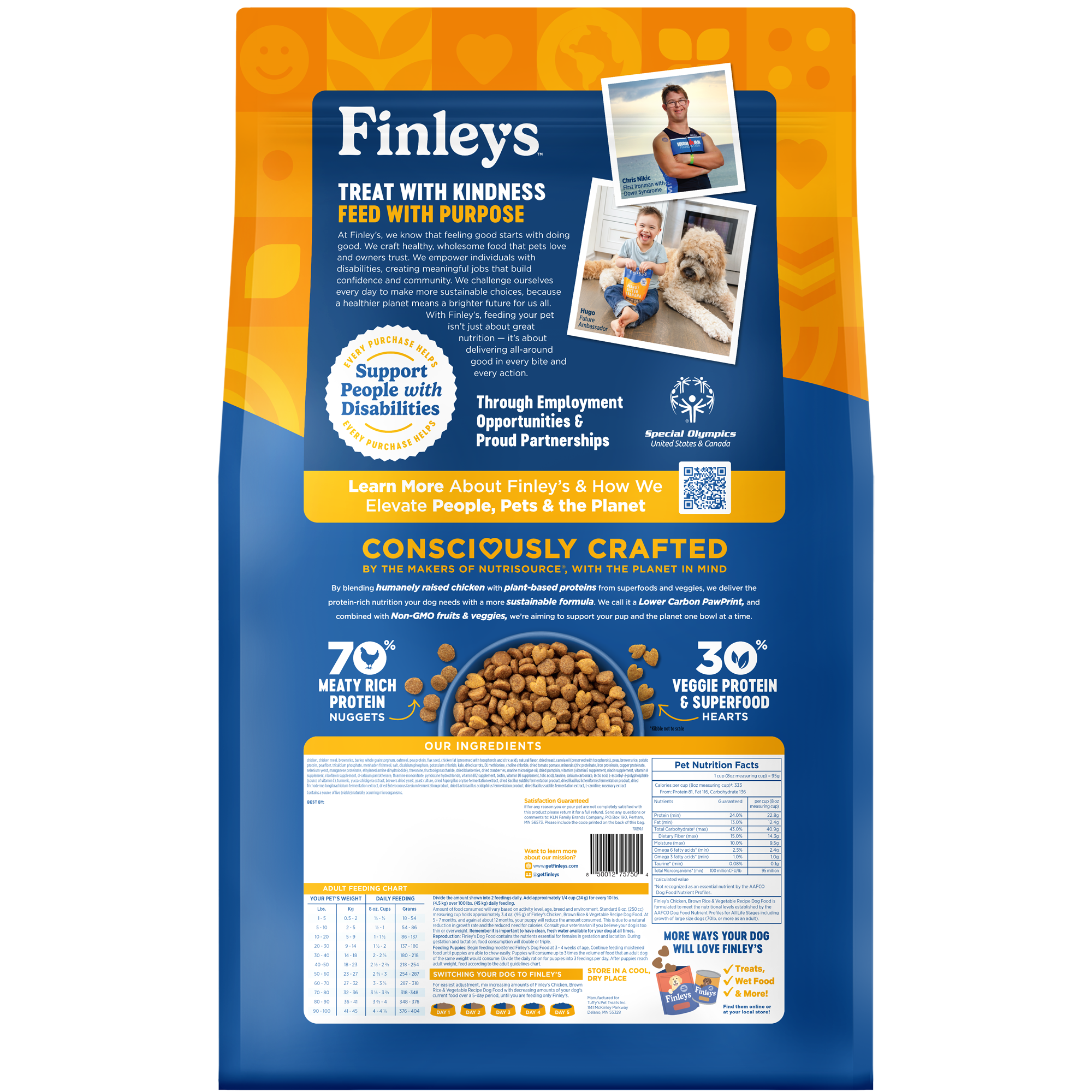 Chicken, Brown Rice & Vegetable Recipe Dog Food – Finley's