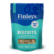 Finley's Blueberry & Coconut Crunchy Biscuits - bag front