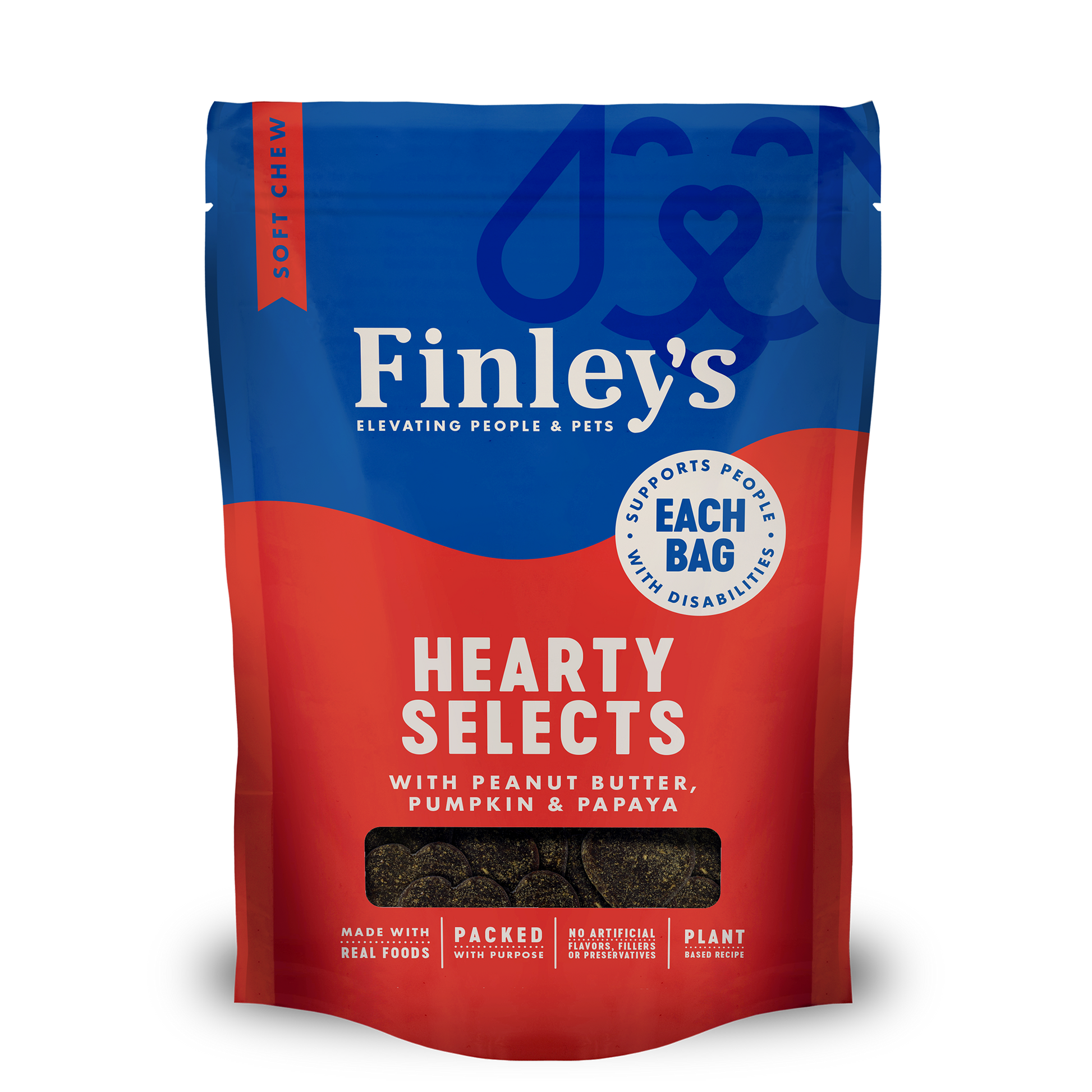 Finley's Peanut Butter, Pumpkin & Papaya Hearty Selects - bag front