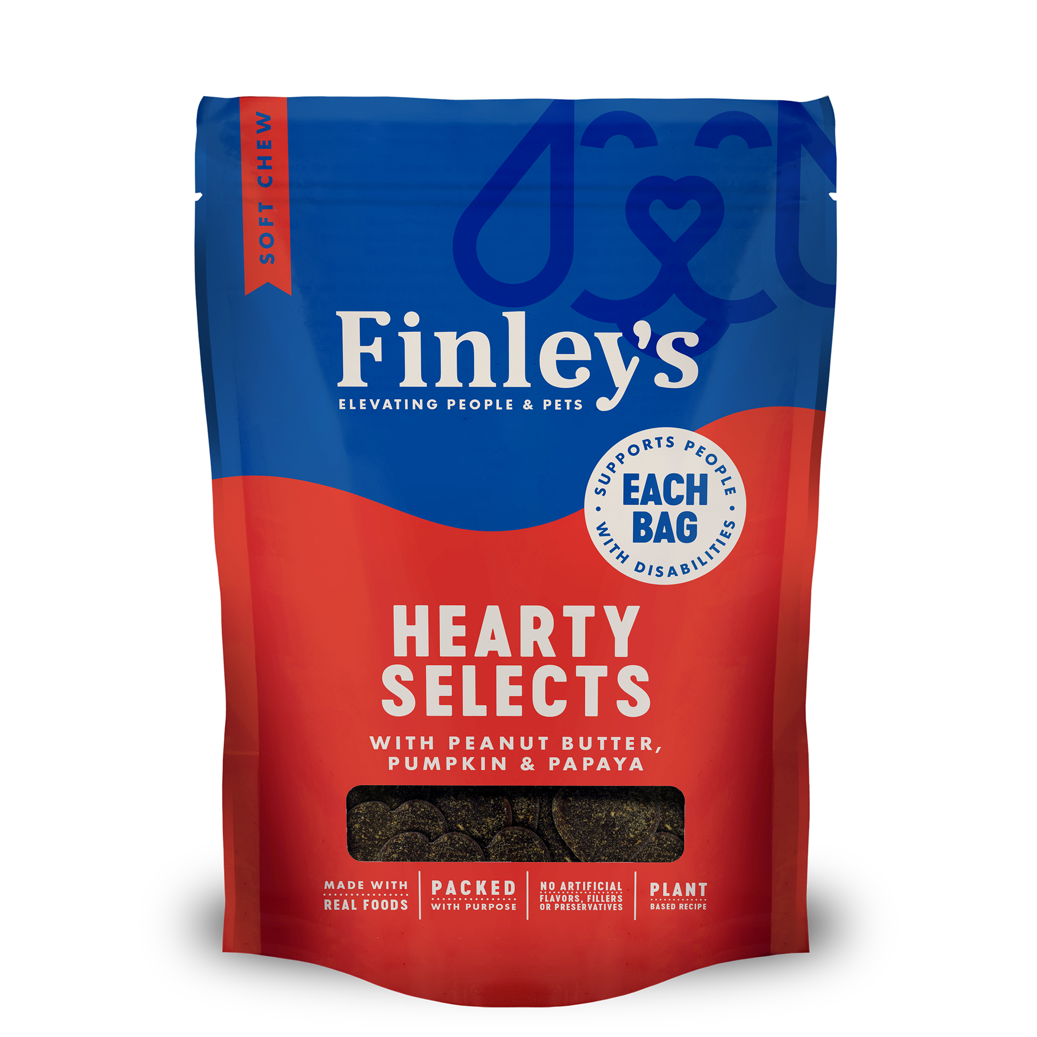 Finley's Peanut Butter, Pumpkin & Papaya Hearty Selects - bag front
