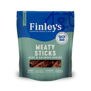 Finley's Beef & Salmon Recipe Meaty Sticks - bag front