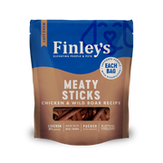 Finley's Chicken & Wild Boar Recipe Meaty Sticks - bag front