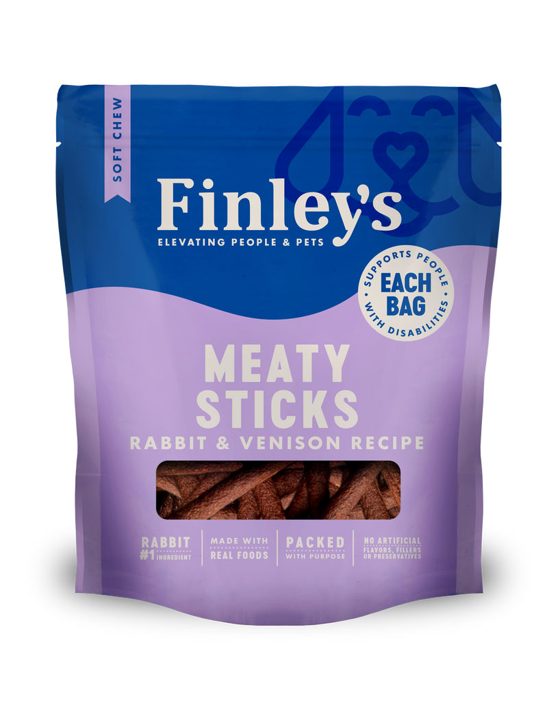 Finley's Rabbit & Venison Recipe Meaty Sticks