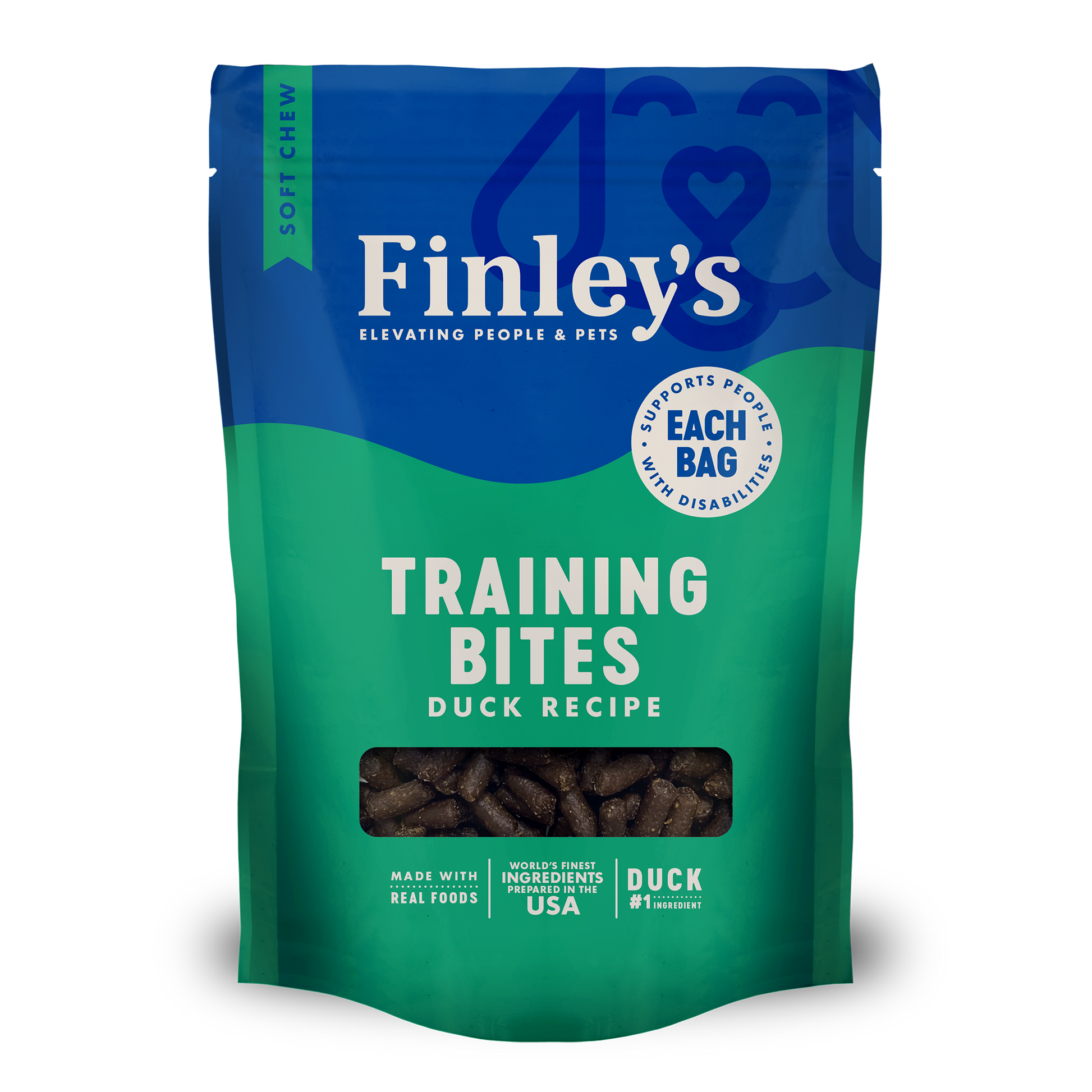 Finley's Duck Training Bites - bag front