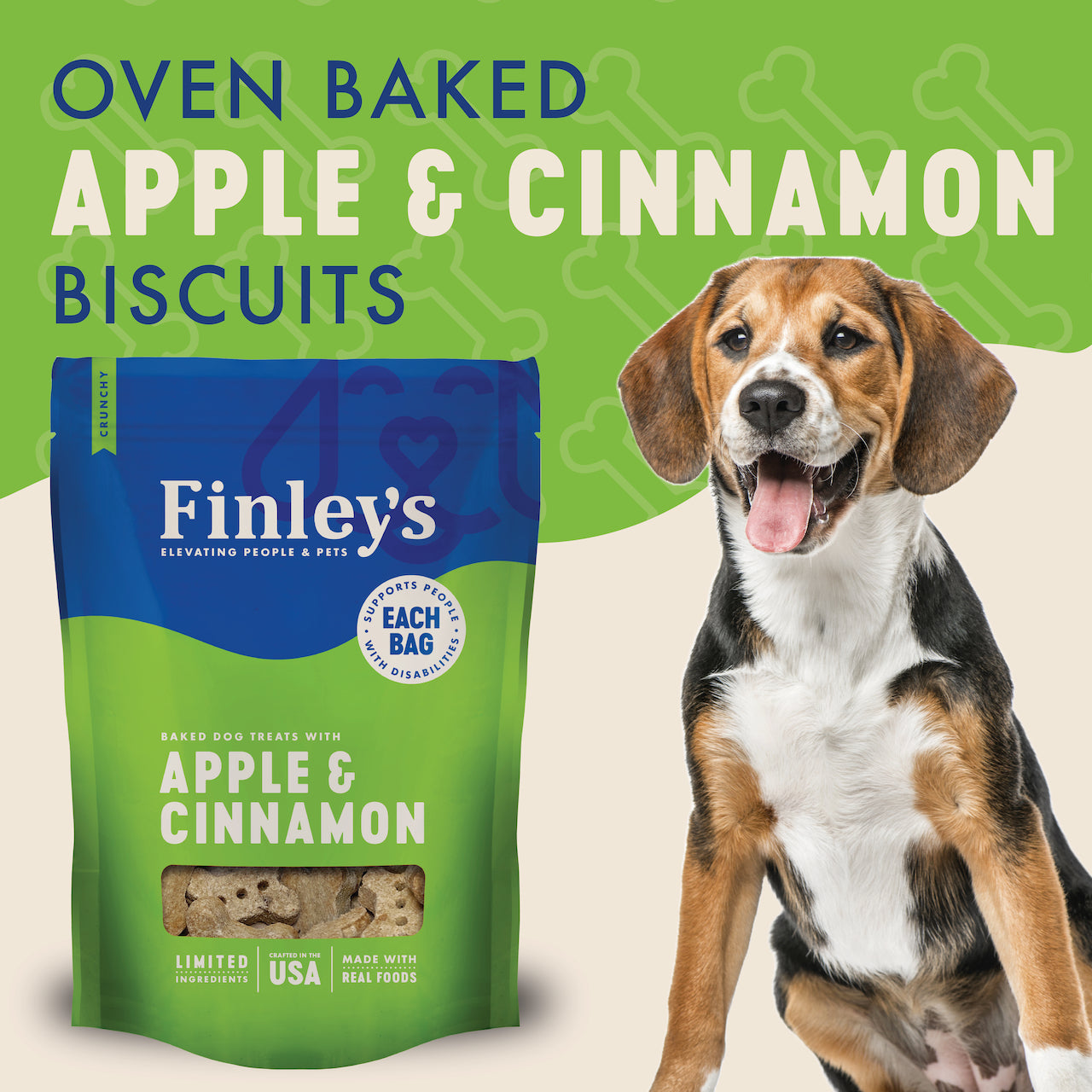 Finley's Apple & Cinnamon Crunchy Biscuits