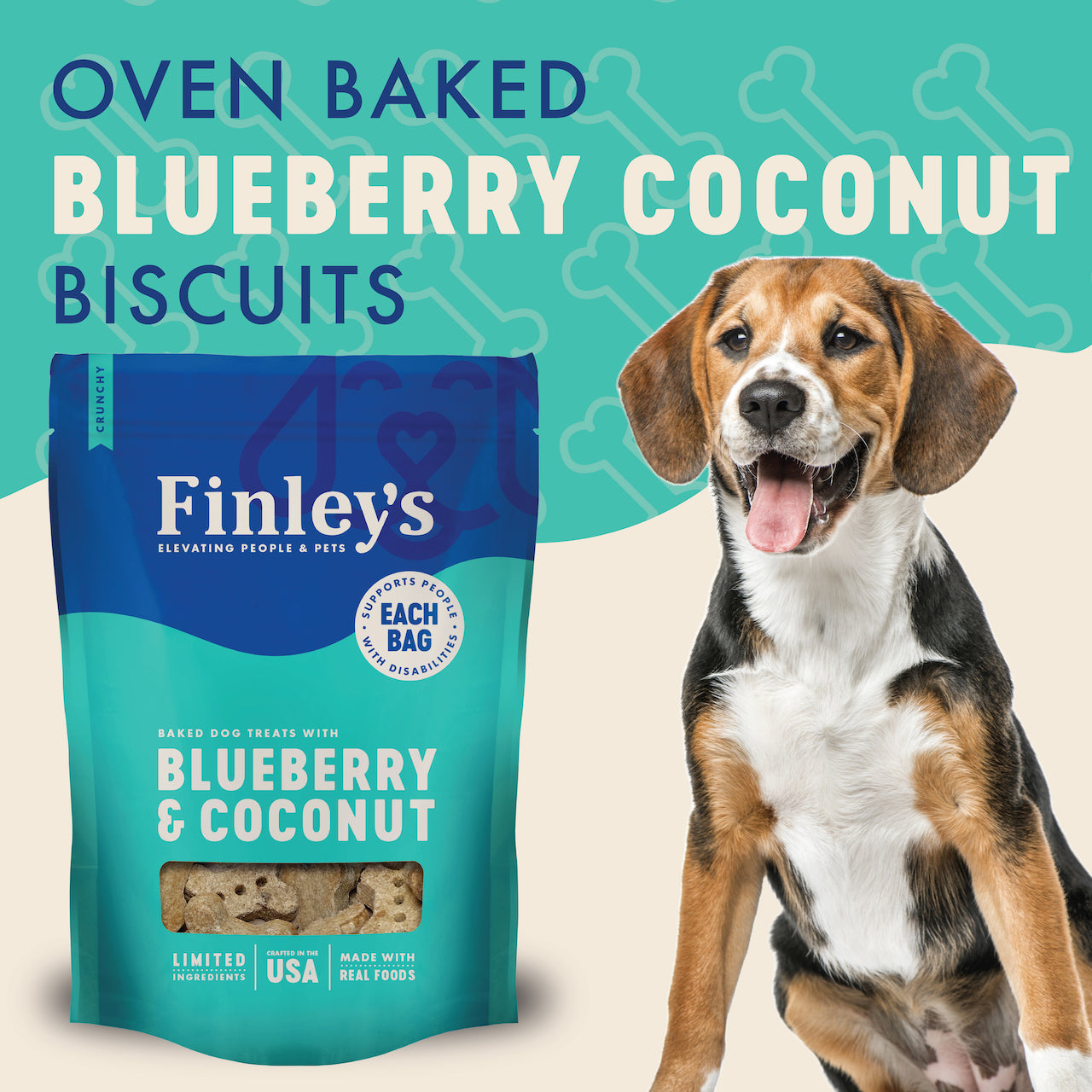 Finley's Blueberry & Coconut Crunchy Biscuits