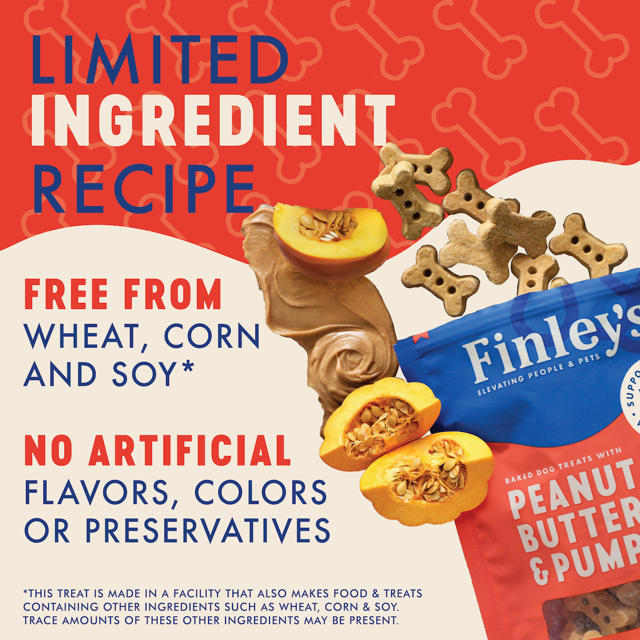 Finley's Peanut Butter & Pumpkin Crunchy Biscuits