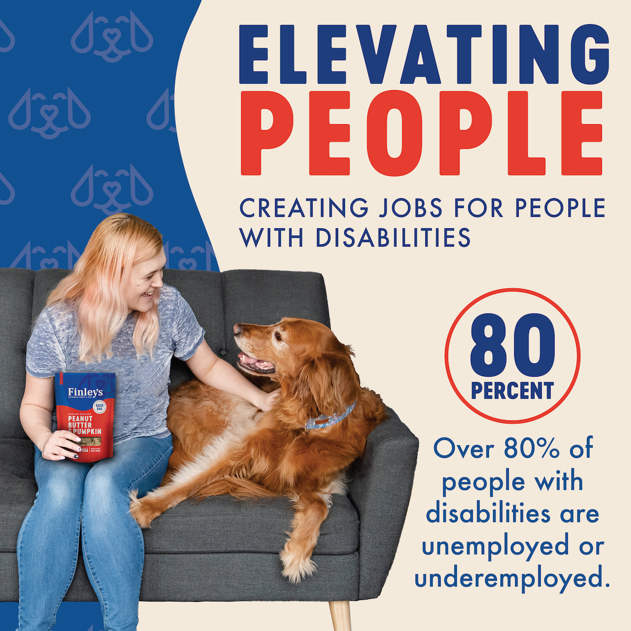 Finley's Peanut Butter & Pumpkin Crunchy Biscuits