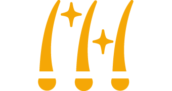 Yellow icon of healthy skin and hair